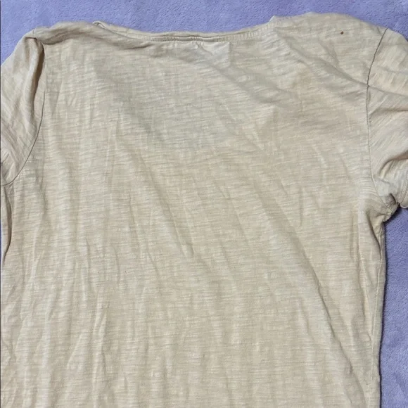 Ann Taylor Beige Sequin Short Sleeve Top - Picture 6 of 7